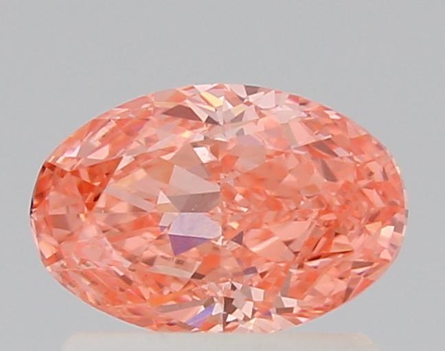0.76 Ct. Fancy Vivid Pink Oval Lab Grown Diamond