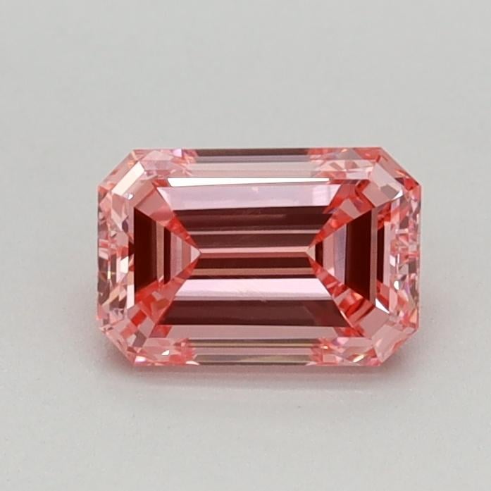0.51 Ct. Fancy Vivid Pink Emerald Lab Grown Diamond