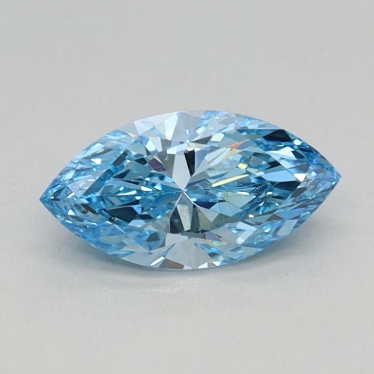 0.41 Ct. Fancy Vivid Blue Marquise Lab Grown Diamond
