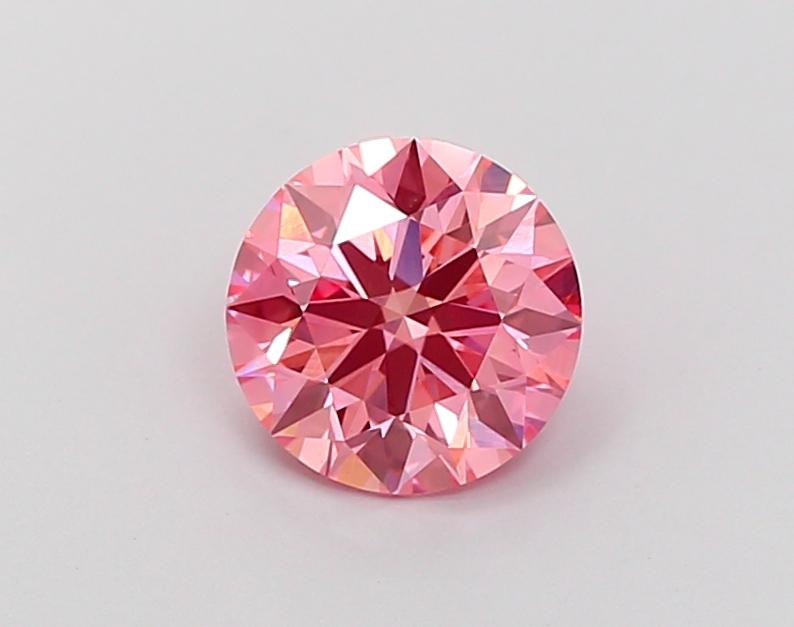 1.26 Ct. Fancy Vivid Pink Round Lab Grown Diamond