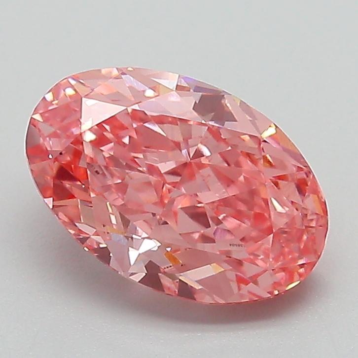 1.82 Ct. Fancy Vivid Pink Oval Lab Grown Diamond