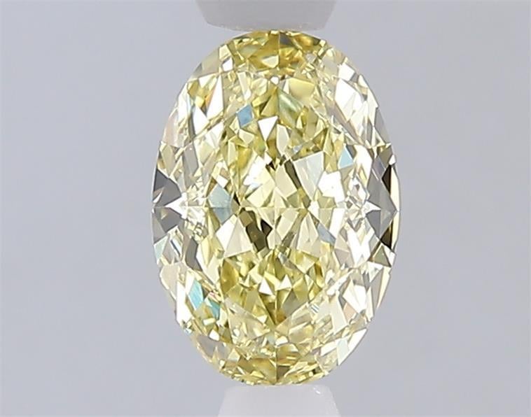 1.06 Ct. Fancy Intense  Yellow Oval Lab Grown Diamond