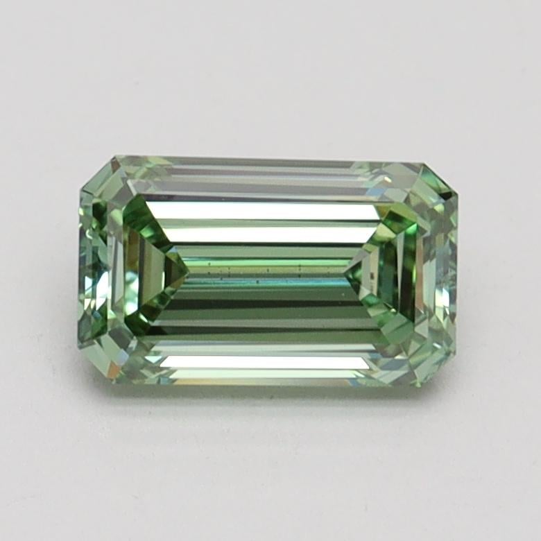 0.98 Ct. Fancy Intense Pacific Green Emerald Lab Grown Diamond