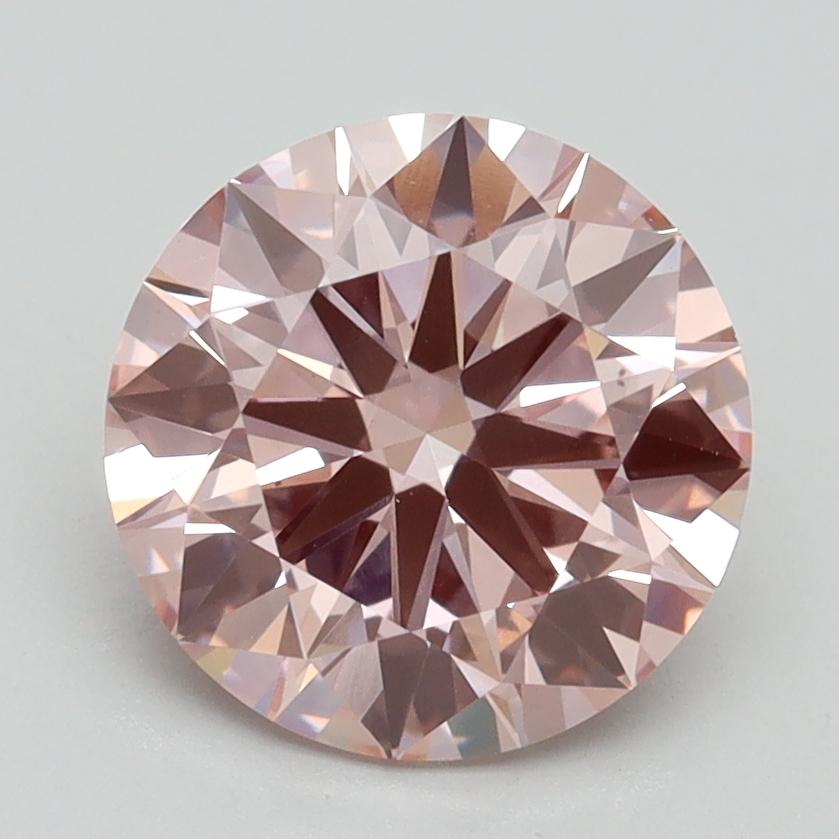 2.37 Ct. Fancy Intense Pink Round Lab Grown Diamond