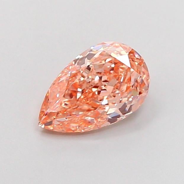 1.24 Ct. Fancy Intense Brownish Orange Pear Lab Grown Diamond