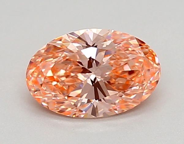 0.58 Ct. Fancy Vivid Pink Oval Lab Grown Diamond