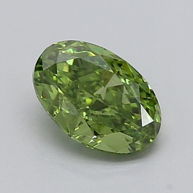 0.51 Ct. Fancy Green Oval Lab Grown Diamond