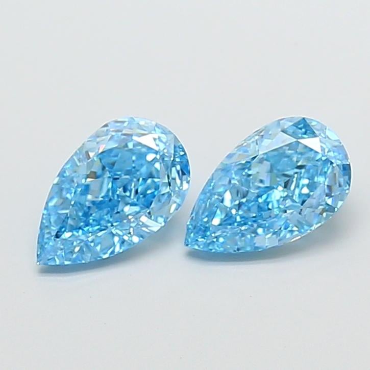 1.06 Ct. Fancy Blue Pear Lab Grown Diamond