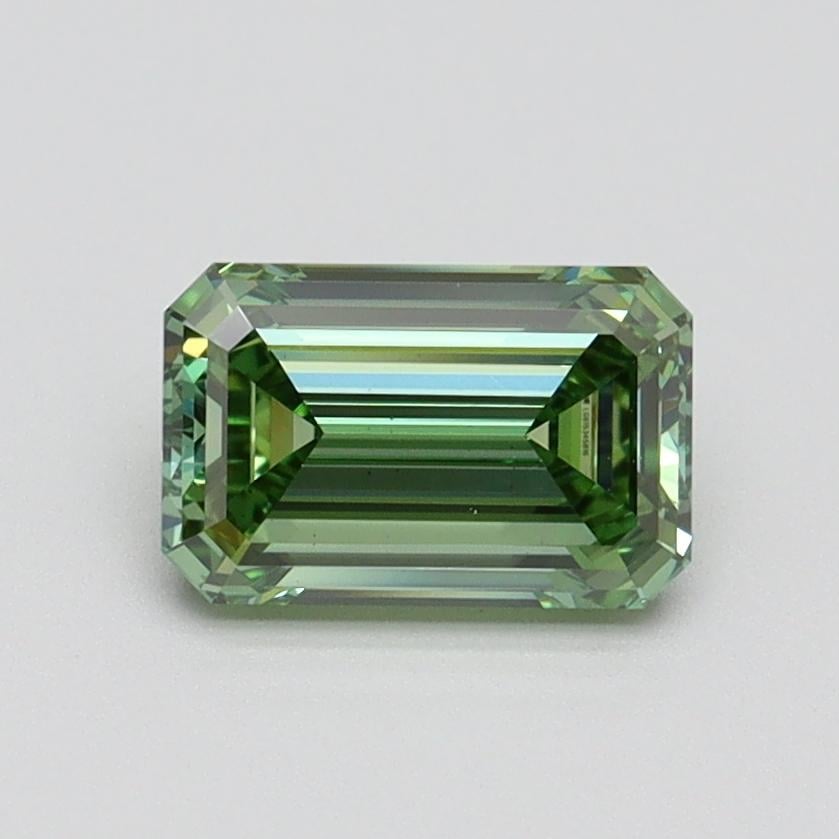 1.01 Ct. Fancy Vivid Green Emerald Lab Grown Diamond