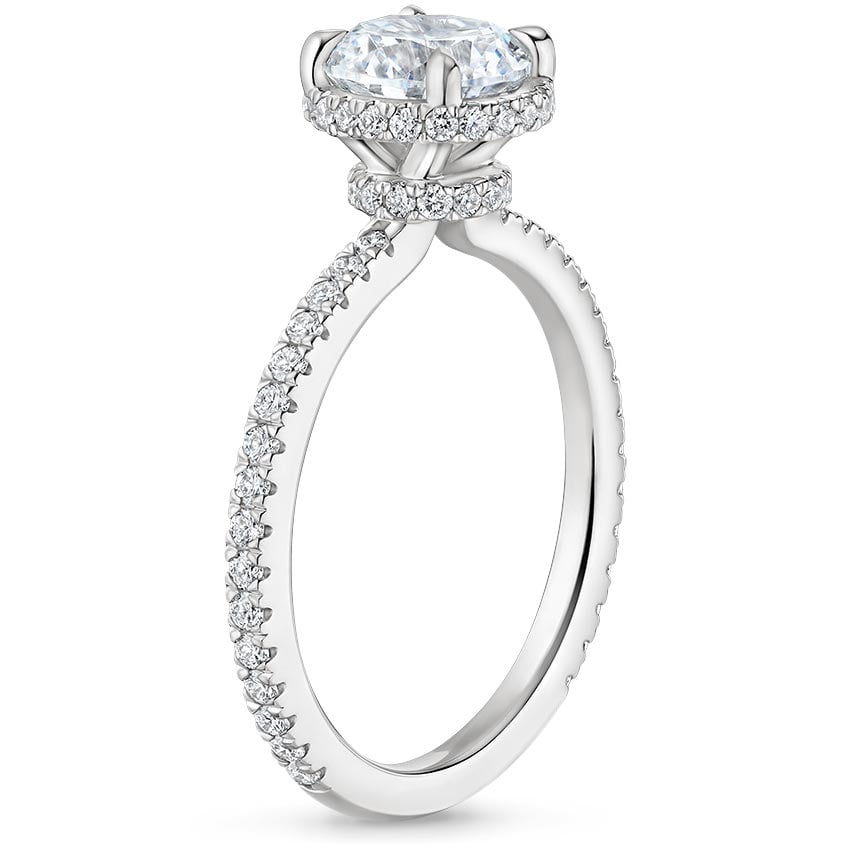 18K White Gold Gala Diamond Ring, large side view