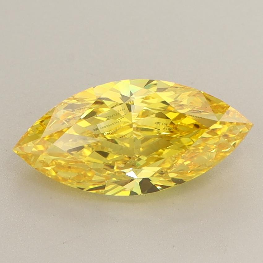 1.73 Ct. Fancy Vivid  Yellow Marquise Lab Grown Diamond