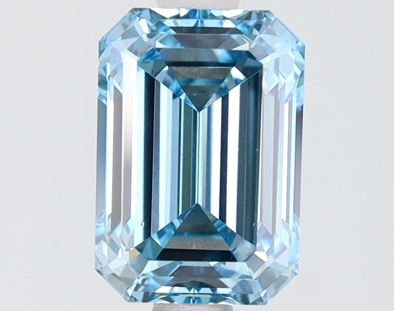 2.01 Ct. Fancy Intense Blue Emerald Lab Grown Diamond