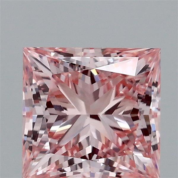 1.70 Ct. Fancy Intense Pink Princess Lab Grown Diamond
