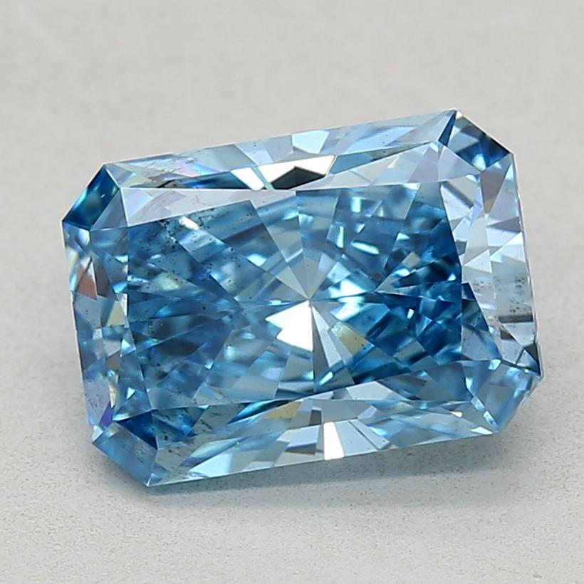 1.62 Ct. Fancy Vivid  Blue Radiant Lab Grown Diamond