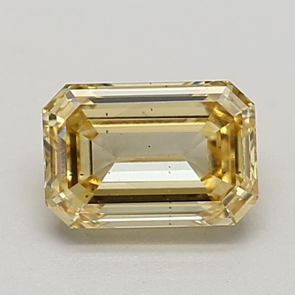 1.09 Ct. Fancy  Yellow Emerald Lab Grown Diamond