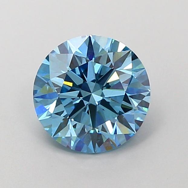 1.46 Ct. Fancy Vivid  Blue Round Lab Grown Diamond