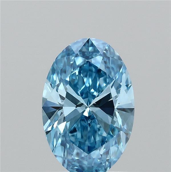1.01 Ct. Fancy Deep Blue Oval Lab Grown Diamond