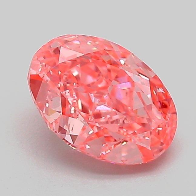 1.09 Ct. Fancy Vivid Pink Oval Lab Grown Diamond