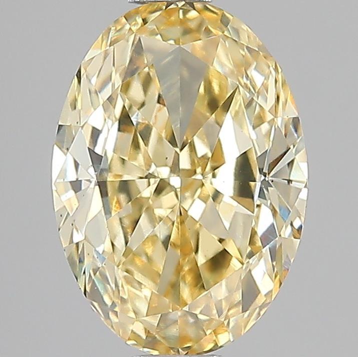 2.02 Ct. Fancy Yellow Oval Lab Grown Diamond