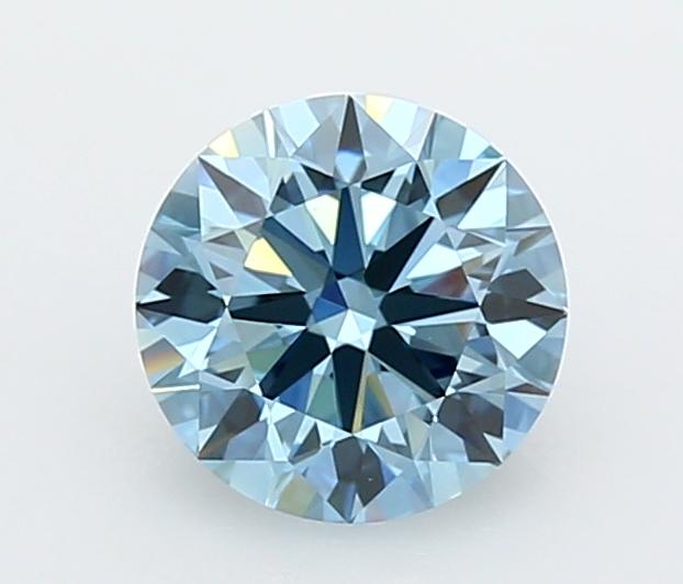 1.47 Ct. Fancy Vivid  Blue Round Lab Grown Diamond