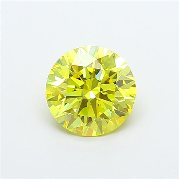 2.05 Ct. Fancy Intense Yellow Round Lab Grown Diamond