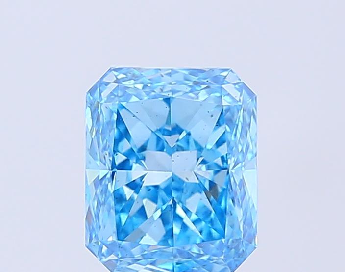 2.01 Ct. Fancy Vivid  Blue Radiant Lab Grown Diamond