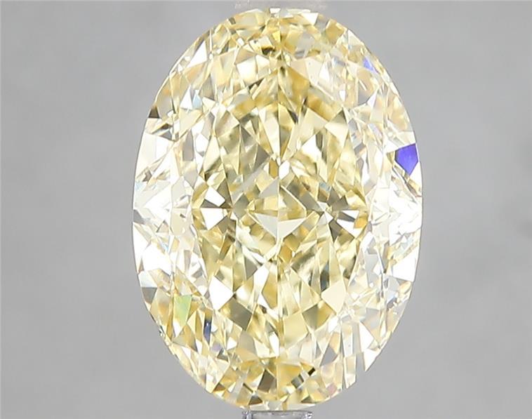 4.02 Ct. Fancy Intense Yellow Oval Lab Grown Diamond