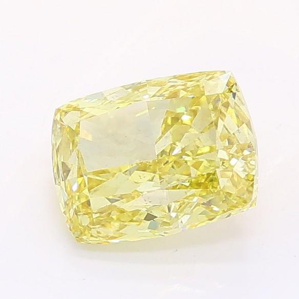 1.05 Ct. Fancy Intense Yellow Cushion Lab Grown Diamond