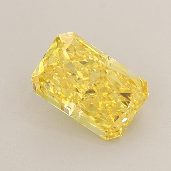 0.82 Ct. Fancy Vivid Yellow Radiant Lab Grown Diamond