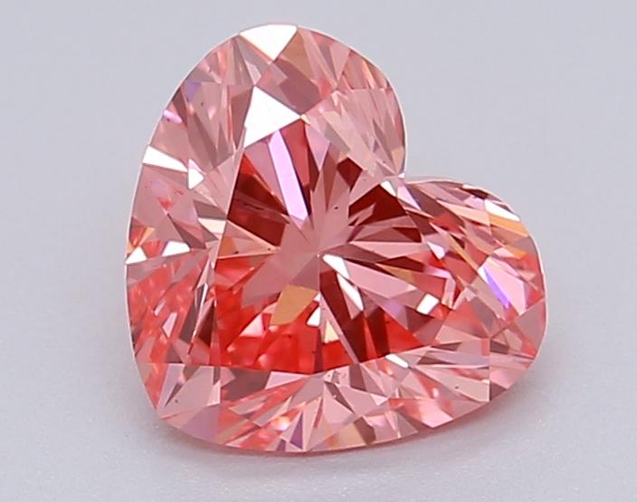 1.03 Ct. Fancy Vivid Pink Heart Lab Grown Diamond