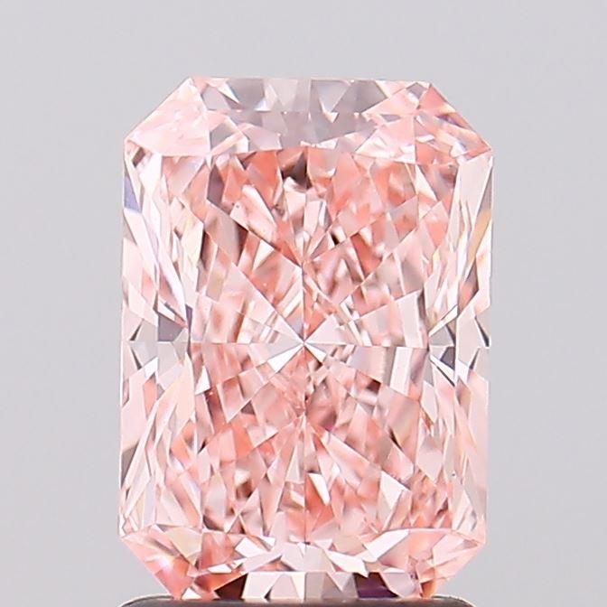 1.59 Ct. Fancy Vivid Pink Radiant Lab Grown Diamond