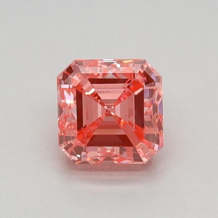 0.52 Ct. Fancy Vivid Pink Asscher Lab Grown Diamond