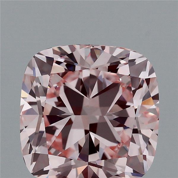 3.08 Ct. Fancy Intense Pink Cushion Lab Grown Diamond