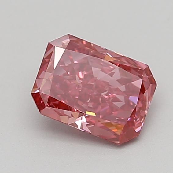 1.14 Ct. Fancy Vivid  Pink Radiant Lab Grown Diamond