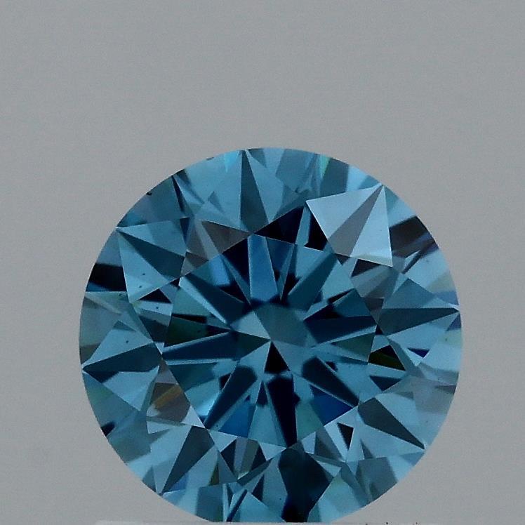 1.01 Ct. Fancy Vivid Blue Round Lab Grown Diamond