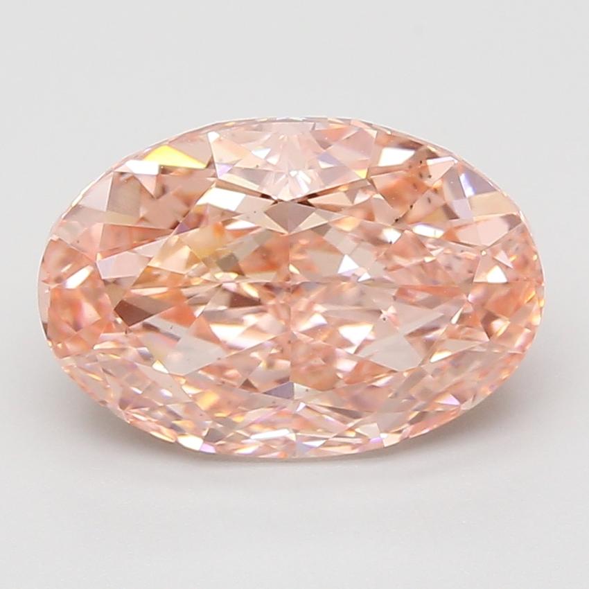 5.00 Ct. Fancy Vivid Pink Oval Lab Grown Diamond