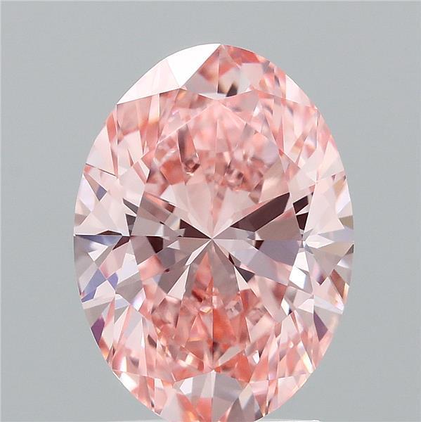 2.08 Ct. Fancy Vivid Pink Oval Lab Grown Diamond