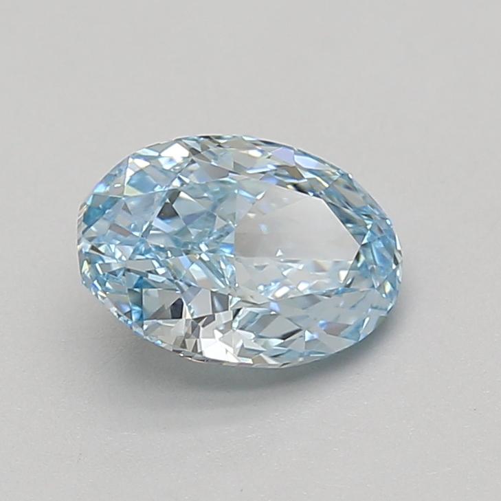 1.53 Ct. Fancy Vivid Blue Oval Lab Grown Diamond