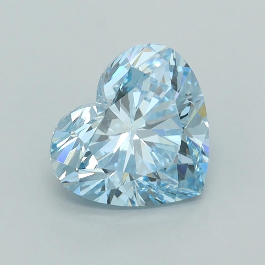 1.52 Ct. Fancy Intense  Blue Heart Lab Grown Diamond