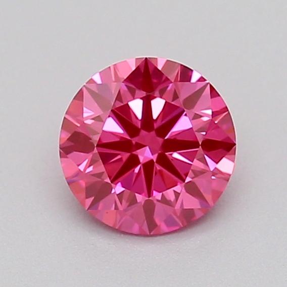 0.31 Ct. Fancy Vivid  Pink Round Lab Grown Diamond