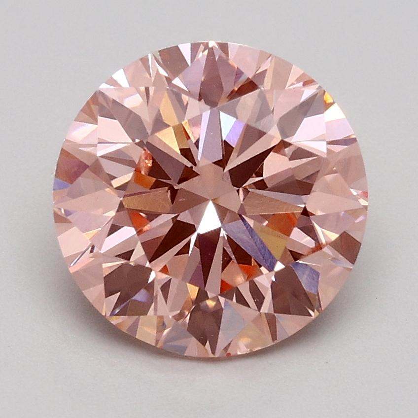 1.80 Ct. Fancy Intense Pink Round Lab Grown Diamond