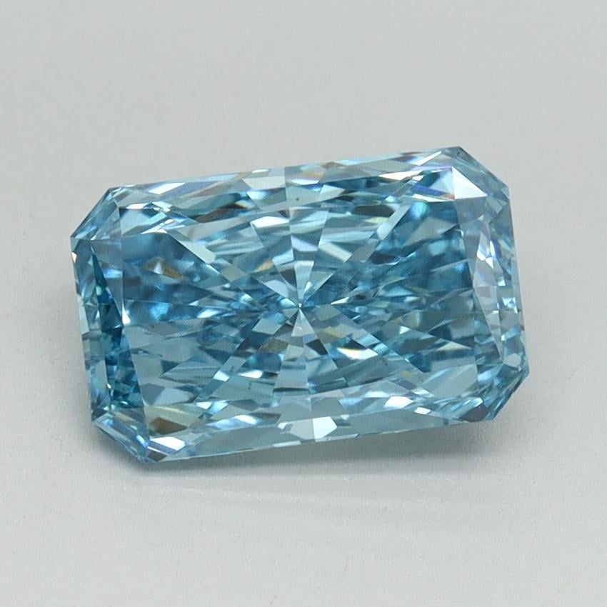 1.52 Ct. Fancy Vivid Blue Radiant Lab Grown Diamond