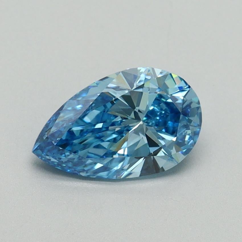 1.02 Ct. Fancy Vivid Blue Pear Lab Grown Diamond