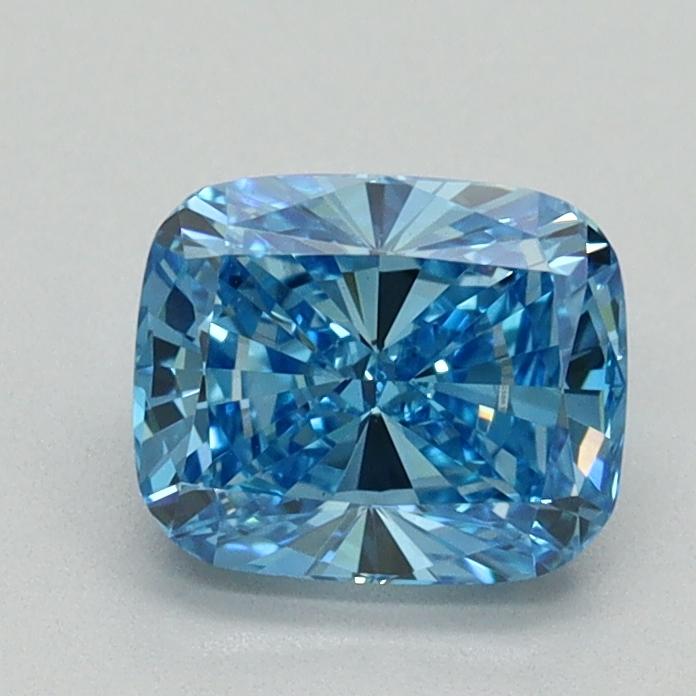 1.03 Ct. Fancy Vivid Blue Cushion Lab Grown Diamond