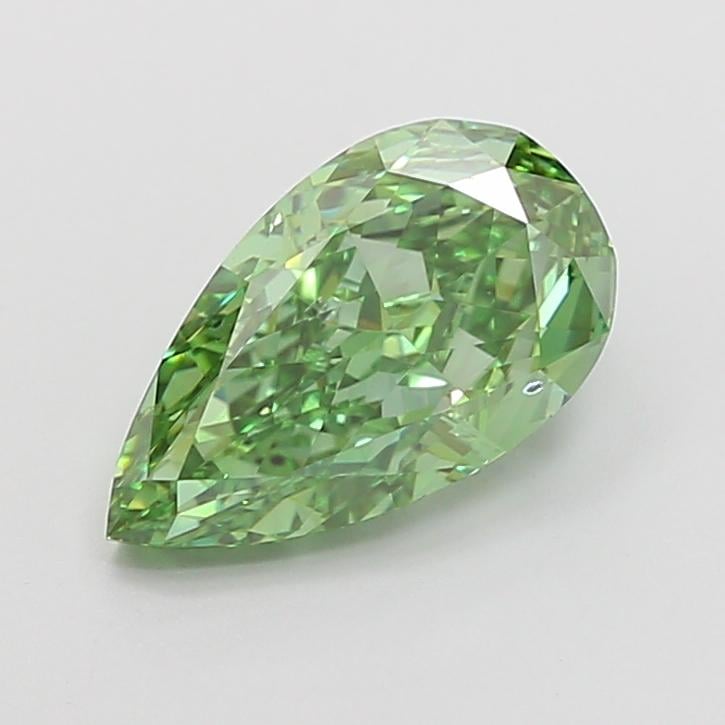 2.01 Ct. Fancy Vivid  Green Pear Lab Grown Diamond
