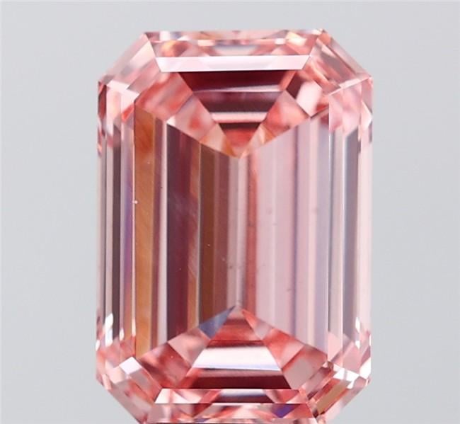 5.26 Ct. Fancy Intense  Pink Emerald Lab Grown Diamond