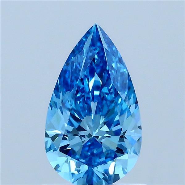 1.00 Ct. Fancy Vivid Blue Pear Lab Grown Diamond