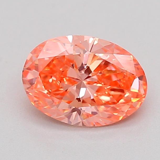 0.37 Ct. Fancy Vivid  Pink Oval Lab Grown Diamond