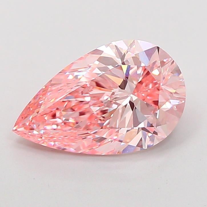 3.00 Ct. Fancy Vivid Pink Pear Lab Grown Diamond