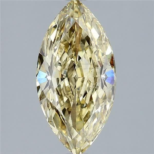 2.57 Ct. Fancy Intense Yellow Marquise Lab Grown Diamond